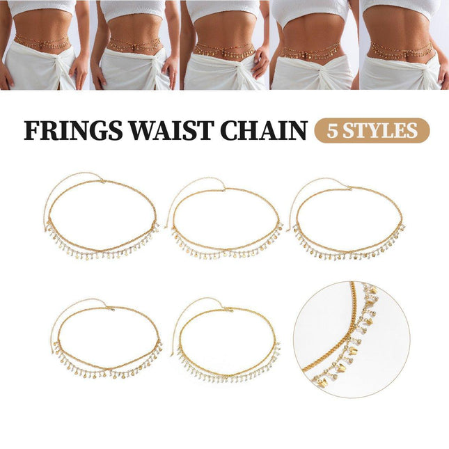 Bikini Body Chain Waist Jewelry Women Multi Layer Beach Fashion Waist Chain