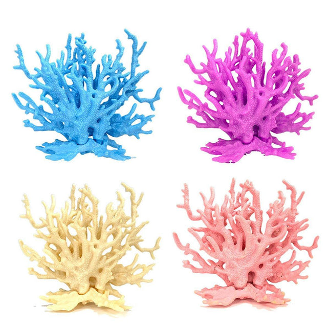 Soft Coral Realistic Water Plants Aquarium Decoration Fish Tank Seawater Set