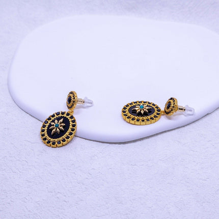 Black Star Earrings Women High-End Fashion Exquisite Jewelry Elegant Accessories