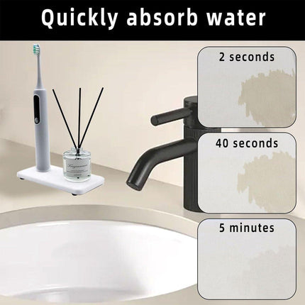 4PCS/Set Water Absorbent Diatomite Tray Diatomaceous Earth Kitchen Soap Dish