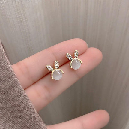 925 Silver Needle Rose Petal Earrings Long Acrylic Tassel Eardrop Women - Aimall