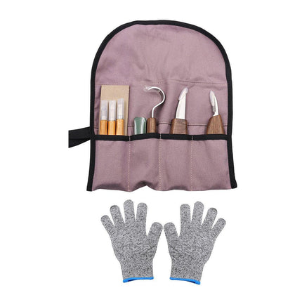 10PCS Wood Carving Tools Set Woodworking Whittling Chisels Cutters Hand Tool Kit