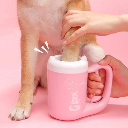 Dog Paw Cleaner Cup Pet Foot Washer Cat Paw Cleaning Brush for Home Travel Use
