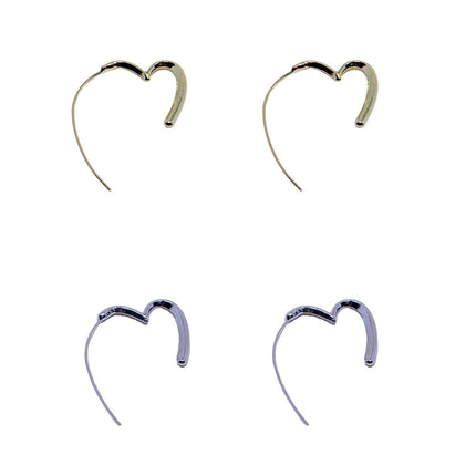 Simple Heart Earrings Elegant Design Minimalist Jewellery for Women Gifts