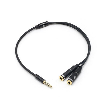 3.5mm AUX Cable Mic Audio Splitter Extension Headphone Adapter Male to Female - Aimall