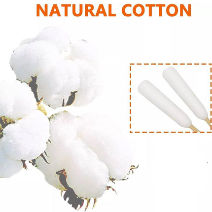 200PCS Pet Ear Eye Nose Cleaning Cotton Swabs Disposable Dog Cat Grooming Tools