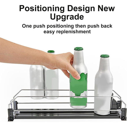Supermarket Store Beverage Dispenser Fridge Shelf Organizer Snack Pusher Box