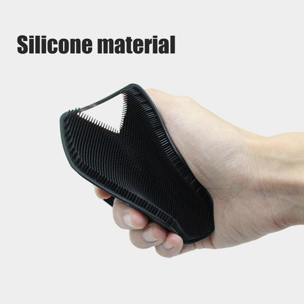 Silicone Bath Brush Soft Bristle Body Scrubber Facial Cleaning Massage Tool