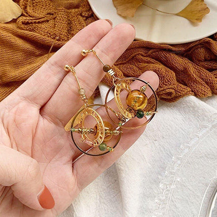 Handmade Industrial Style Abstract Geometric Earrings Bubble Niche Earrings