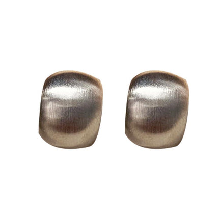 Retro Matte Brushed C Shaped Ear Studs High-end Feel Women Fashion Elegant - Aimall