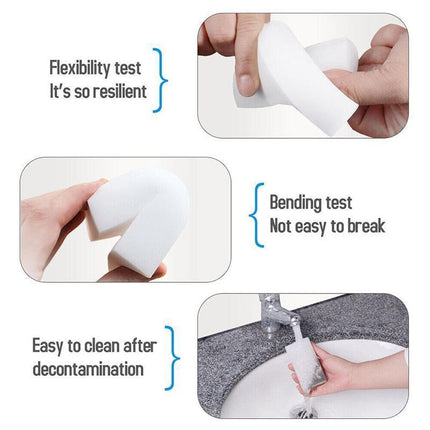 200PCS Nano Magic Sponge Eraser Cleaning Melamine Multi-functional Foam Cleaner - Aimall