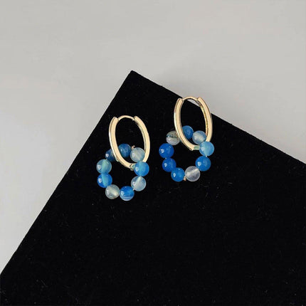 High End Handmade Fashion Earrings Printed Material Jewelry for Women Trendy