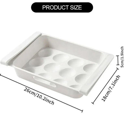 3pcs Pull Out Egg Drawer Organizer for Refrigerator Home Storage Tray Kitchen