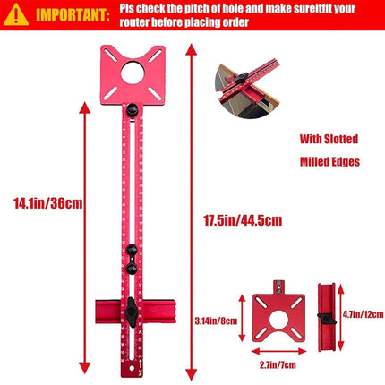 4IN1 Router Milling Bracket Tool for Positioning Round Holes Multifunctional