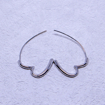 Simple Heart Earrings Elegant Design Minimalist Jewellery for Women Gifts