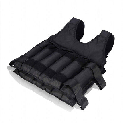 Adjustable Weighted Vest for Fitness Training with Sandbag Steel Plates Gear