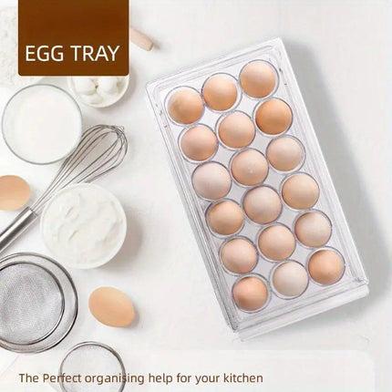 18Compartment Egg Storage Box Stackable Drawer for Kitchen Home Refrigerator Use