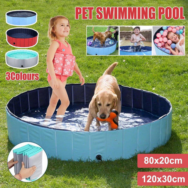 Pet Swimming Pool Foldable Portable Pool for Dogs Outdoor Summer Play