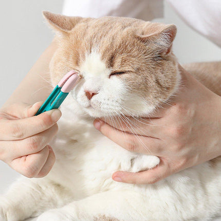 Tear Stain Remover Silicone Pet Eye Brush Grooming Tool for Cats Dogs Cleaning