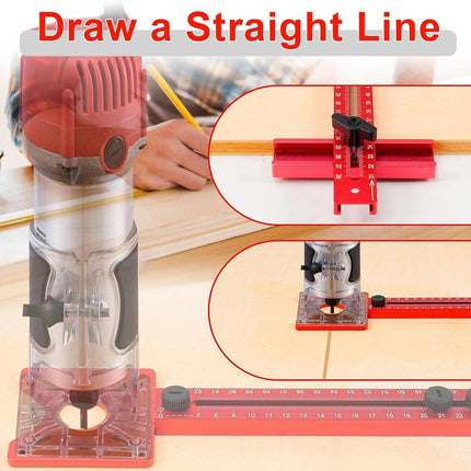 4IN1 Router Milling Bracket Tool for Positioning Round Holes Multifunctional