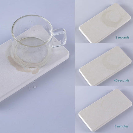 4PCS/Set Water Absorbent Diatomite Tray Diatomaceous Earth Kitchen Soap Dish