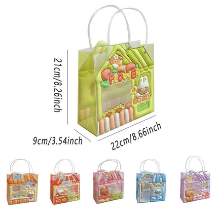 10pcs Cartoon Bear Rabbit Gift Bags Birthday Party Favour Creative Handbags