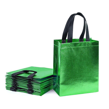 24pcs Laser Non Woven Gift Bags Tote Bags for Party Favor Wedding and Birthday