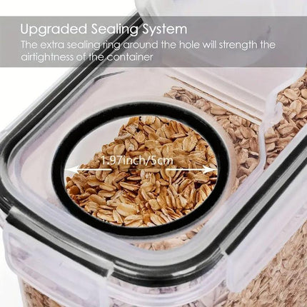 2.5L Kitchen Organizer Transparent Grocery Storage Jar for Food and Pantry Use