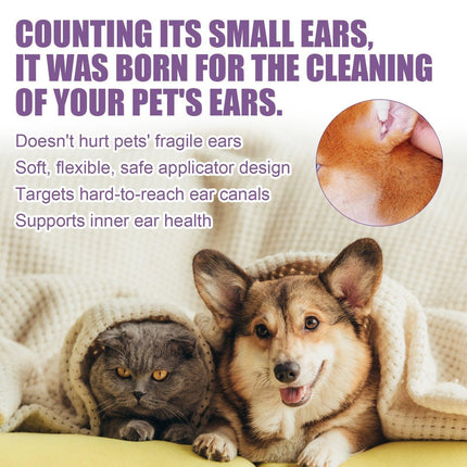Pet Ear Cleaner Drops for Dogs and Cats Clears Earwax and Eliminates Odors
