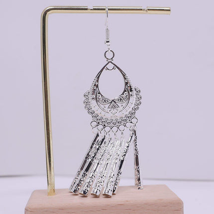 Vintage Ethnic Tassel Long Earrings Bohemian Jewelry Women Fashion Accessories