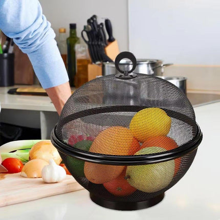 Multi-Function Kitchen Fruit Basket With Lid Drain Basket Washing Draining Cover