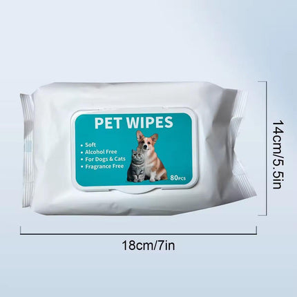 Pet Ear Cleaning Wipes Dogs Cats Gentle Ear Care Wipes Healthy Ears