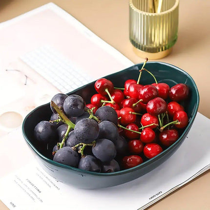 Modern Multi-layer Bamboo Fruit Snack Plate Rack Creative Living Room Plate Rack