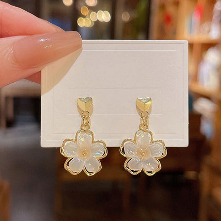 Flower Stud Earrings Premium Quality Elegant Jewelry Women Fashion Accessories
