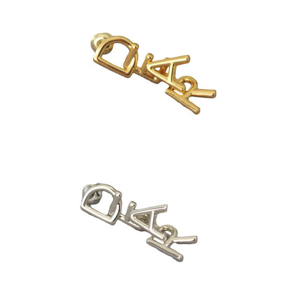 Fashionable Simple Everyday Earrings with Letters Trendy Jewelry for Women Gifts