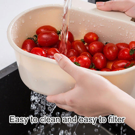 4PCS Multifunctional Sink Drain Basket Hangable Storage Organizer Kitchen Gadget