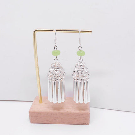 Vintage Ethnic Tassel Long Earrings Bohemian Jewelry Women Stylish Accessory