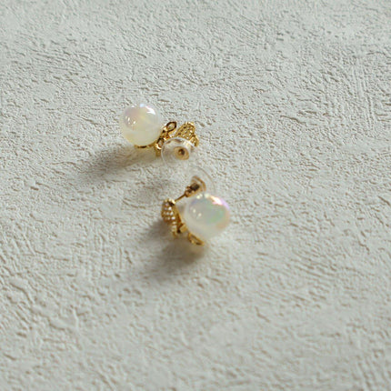 Love Pearl Earrings Elegant Temperament Jewelry for Women Chic Fashion Gift