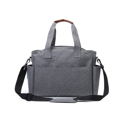 Large Capacity Nappy Bag for Pram with Shoulder Strap Canvas Tote for Mum Use
