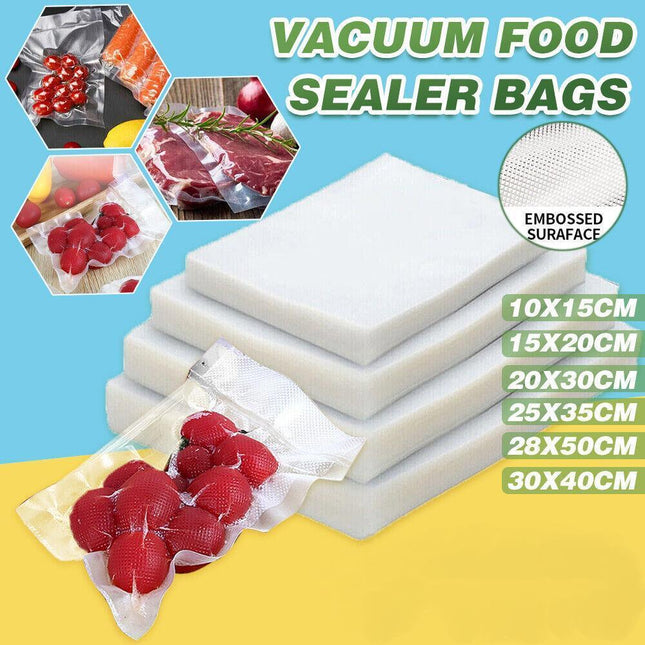 Vacuum Food Sealer Bags Saver Seal Storage Precut Commercial Grade - Aimall