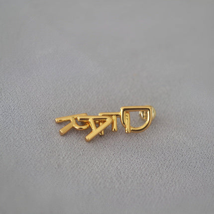 Fashionable Simple Everyday Earrings with Letters Trendy Jewelry for Women Gifts