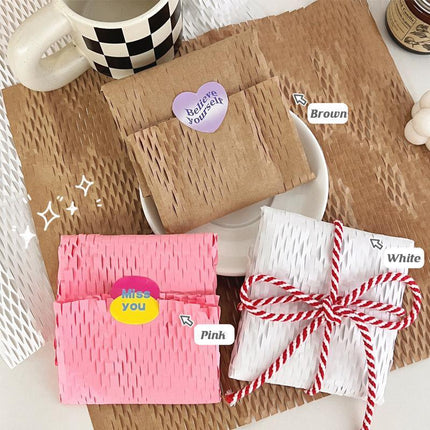 200PCS Honeycomb Packaging Paper Honeycomb Cushion Wrapping Paper for Protecting - Aimall