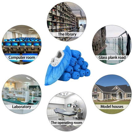 Disposable Non-woven Shoe Covers Anti Slip Boot Cleaning Overshoes 25-100 Pairs
