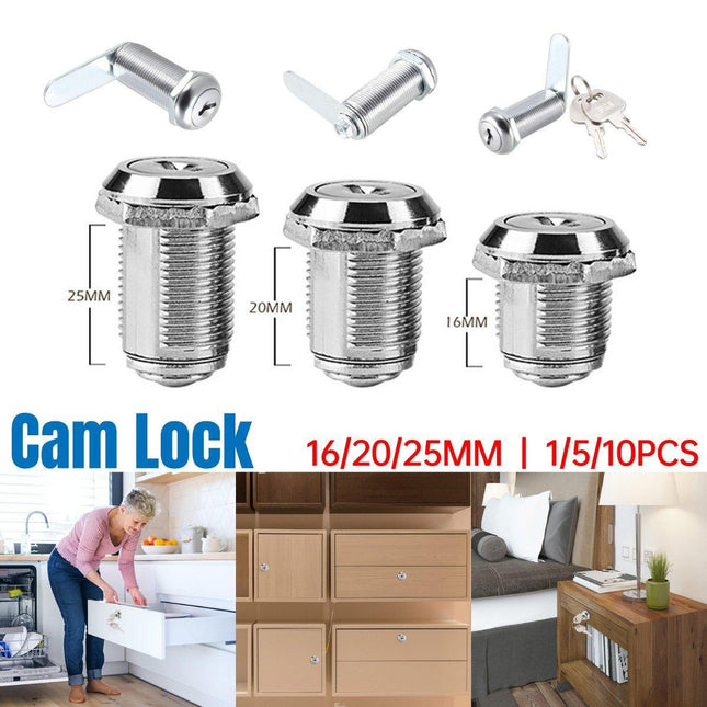 1/5/10pcs File Cabinet Drawer Milk Box Swivel Lock Small Round Security Lock