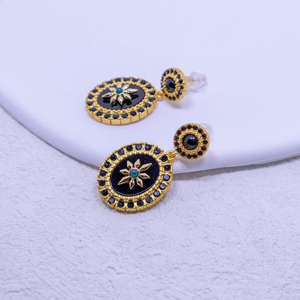 Black Star Earrings Women High-End Fashion Exquisite Jewelry Elegant Accessories