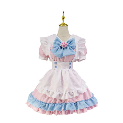 Super Cute Big Bow Lolita Dress Maid Outfit