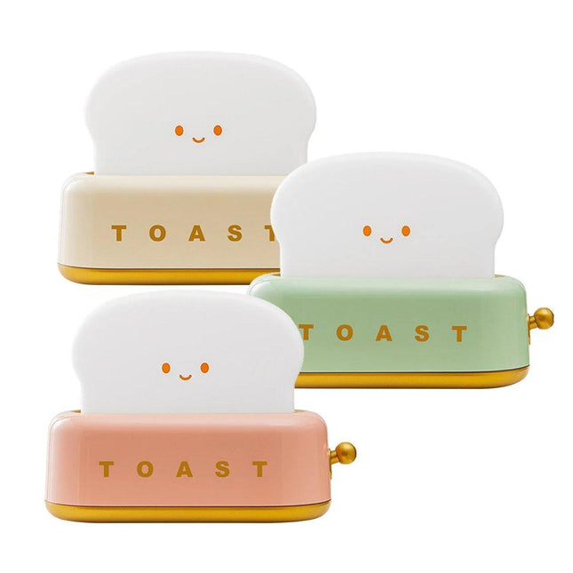 Rechargeable LED Toaster Night Light Creative Dimming Lamp for Bedroom Sleep