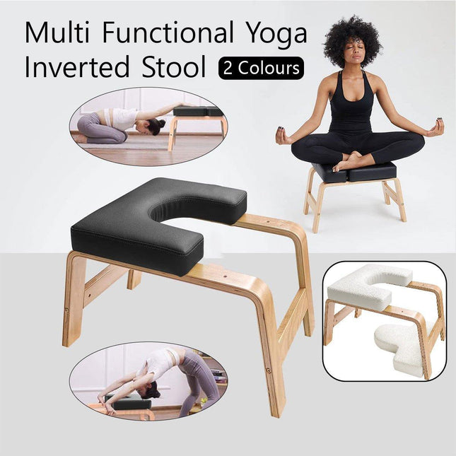 Wooden Yoga Handstand Stool Professional Core Strength Training Home Yoga Chair