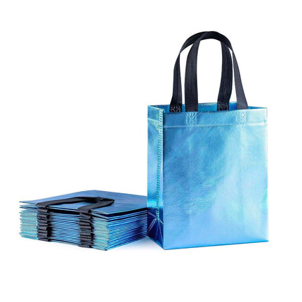 24pcs Laser Non Woven Gift Bags Tote Bags for Party Favor Wedding and Birthday