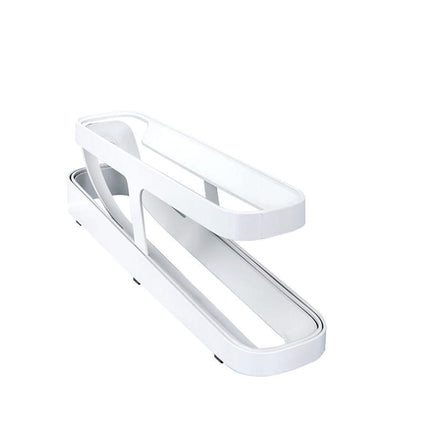 Rolldown Refrigerator Egg Dispenser Auto Rolling Egg Holder 2 Tier Storage Rack - Aimall